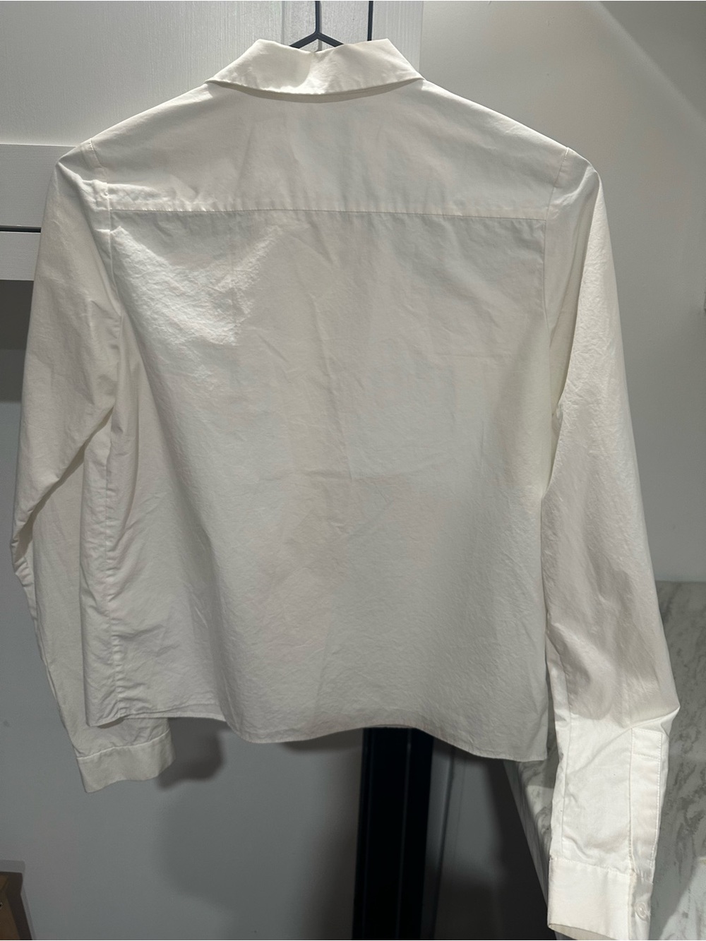 COS White Rounded-Collar Button Shirt - Picture 2 of 4